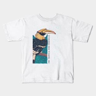 tropical bird vintage Kids T-Shirt